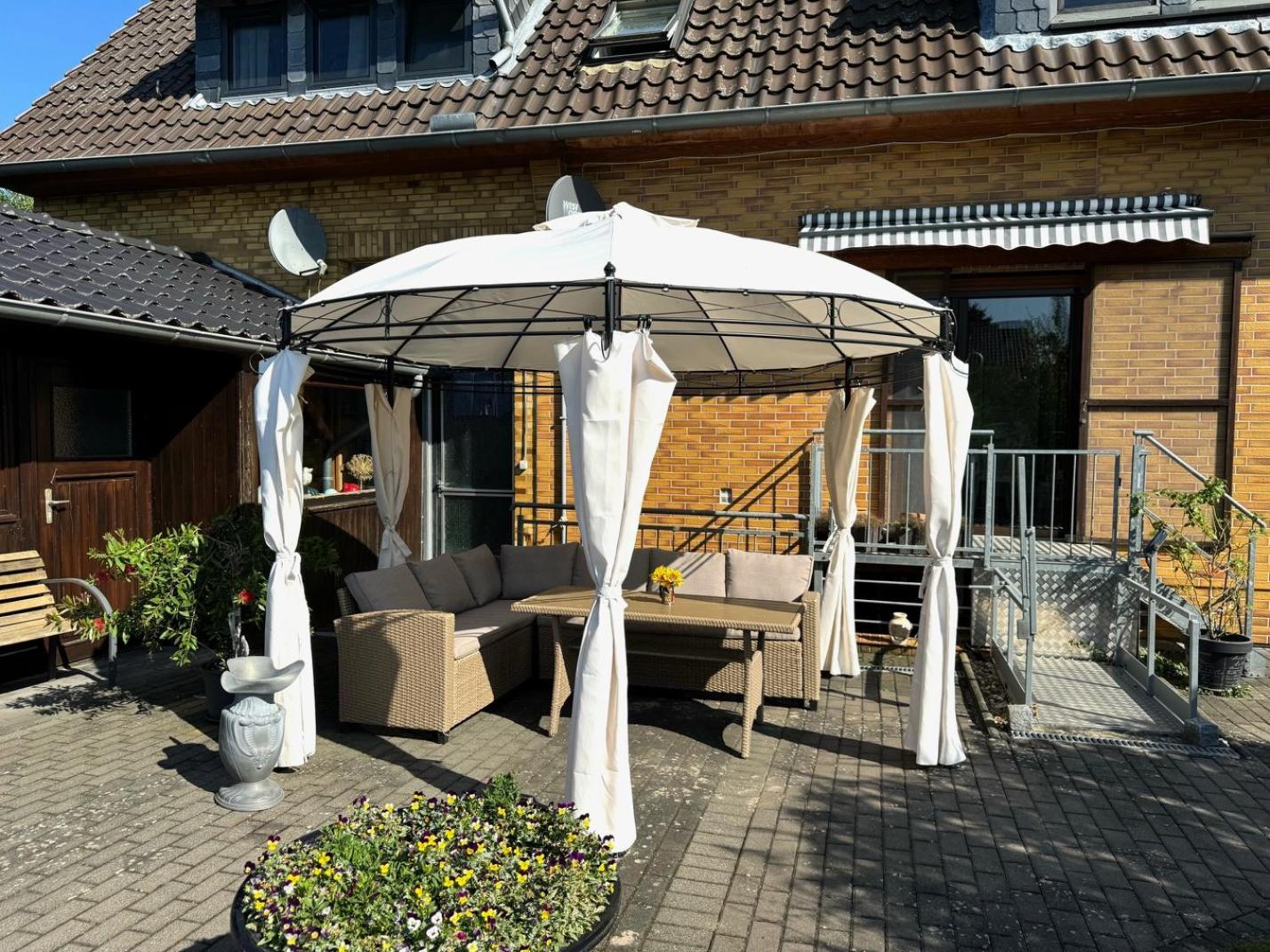 Ferien-Whg Moewe Nahe Steinhuder Meer Mit Garten Und Balkon Hagenburg Buitenkant foto