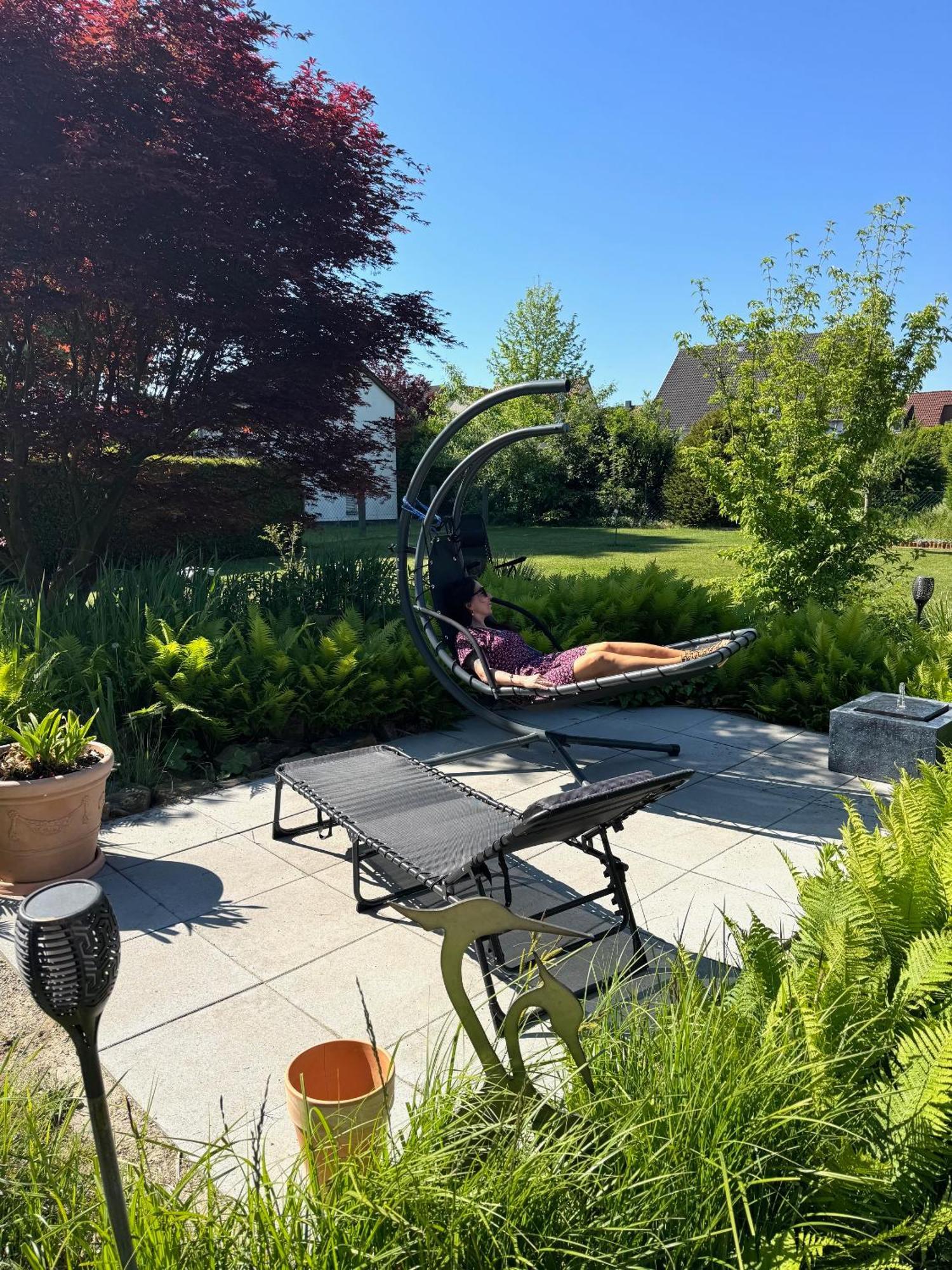 Ferien-Whg Moewe Nahe Steinhuder Meer Mit Garten Und Balkon Hagenburg Buitenkant foto
